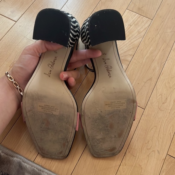 Sam Edelman pink and zebra heels - Picture 5 of 5